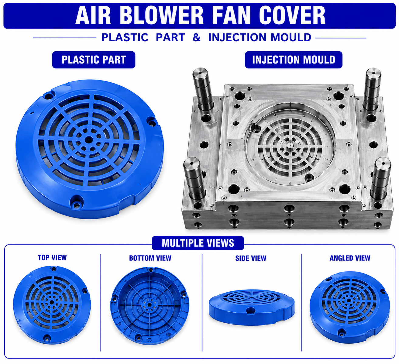 Air Blower Plastic Fan Cover Mould and Moulding Services